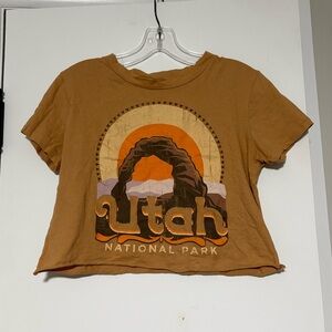Dry Goods Cropped Utah National Park Graphic Tee